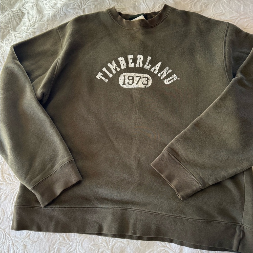 Timberland established 1973 Sweatshirt Large Gray Vintage Y2K Hip Hop Retro